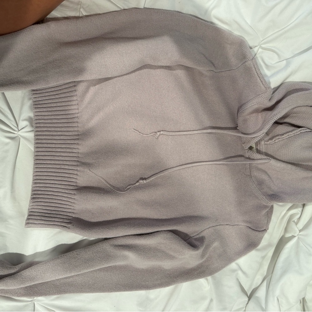 La Hearts Purple Cowl Neck Sweater